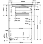 ⁦FTS472G3QWP 90CM - Built-in induction electric hob with hood⁩ - الصورة ⁦3⁩