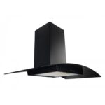 شفاط مطبخ زجاجي أسود 90 سم قوة شفط 1000 م³/ساعة من بيورتي – ستانلس + كريستال – موديل – CAPPE BL - Image 2