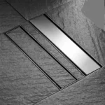 مجرى شاور 10x50 سم قابل للتبليط كروم IN5010-F-BRS من انفنتي