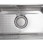 حلة / حوض JIS850 مقاس 85 × 46 سم بالصرف 6 بوصة + شبكة كورينا